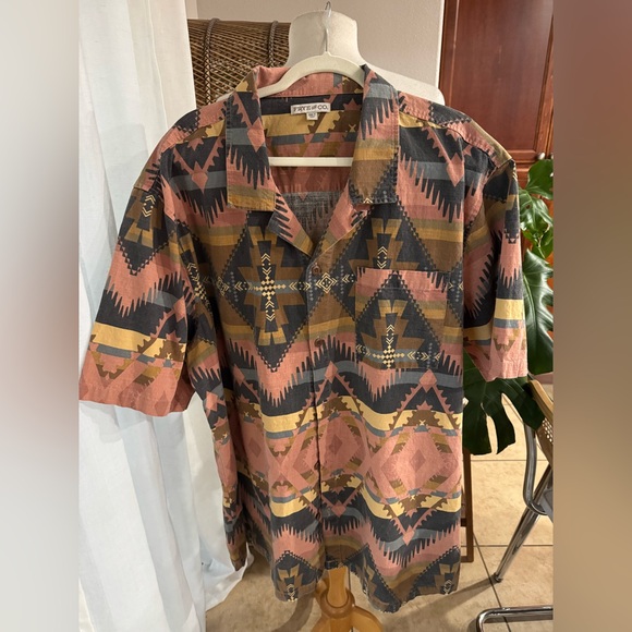 Pendleton Other - Frye & Co. men’s collared shirt top Aztec print big and tall